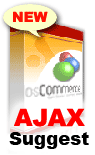 Ajax Search Suggest for OsCommerce Screenshot
